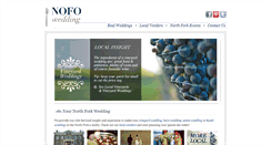 Desktop Screenshot of nofowedding.com